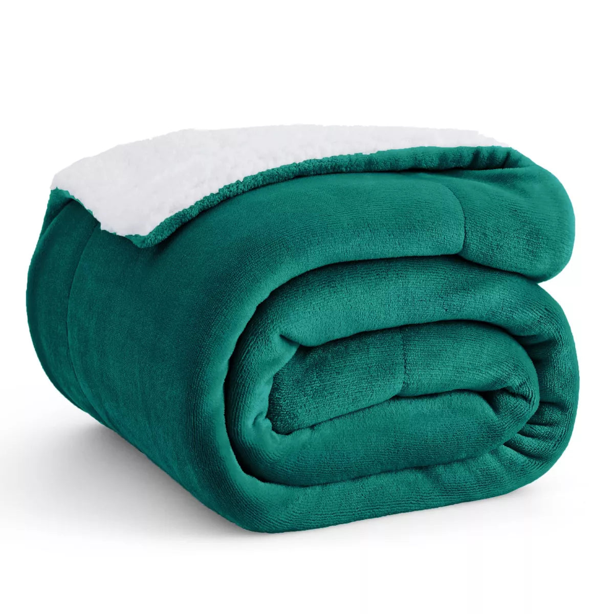 Bedsure Faux Wool Blanket–Solid Color Throw, Ultra Soft and Warm Reversible Blanket for Bed or Couch