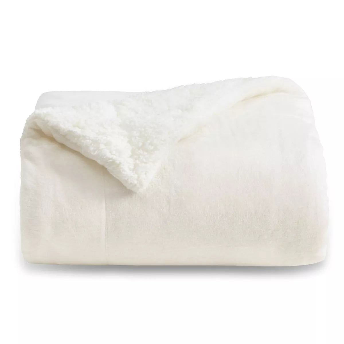 Bedsure Faux Wool Blanket–Solid Color Throw, Ultra Soft and Warm Reversible Blanket for Bed or Couch