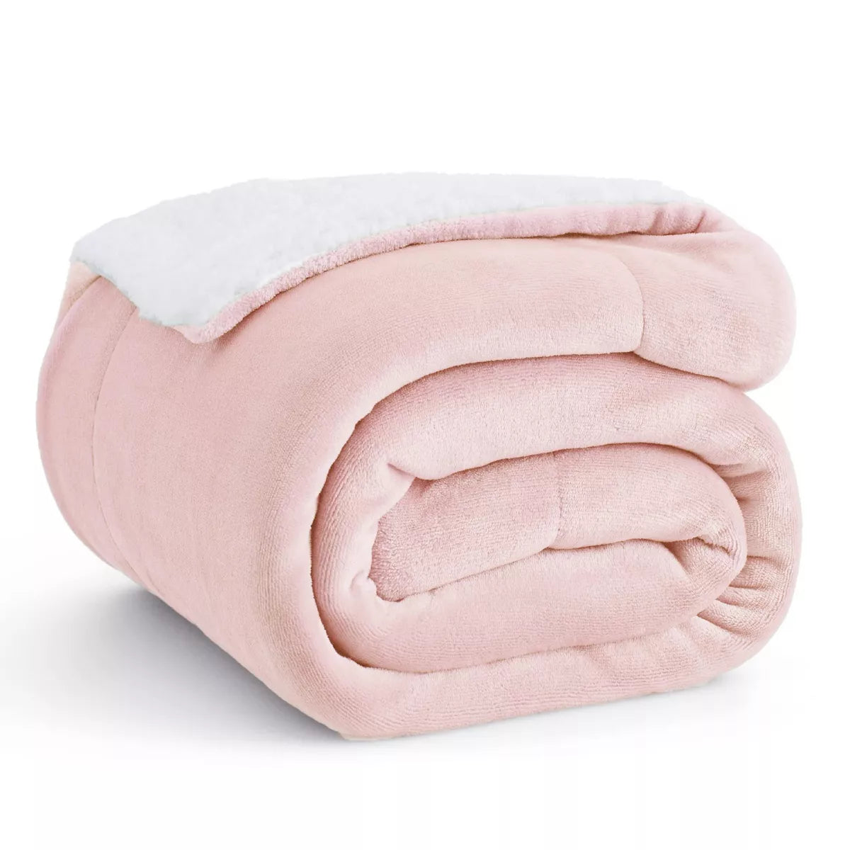 Bedsure Faux Wool Blanket–Solid Color Throw, Ultra Soft and Warm Reversible Blanket for Bed or Couch