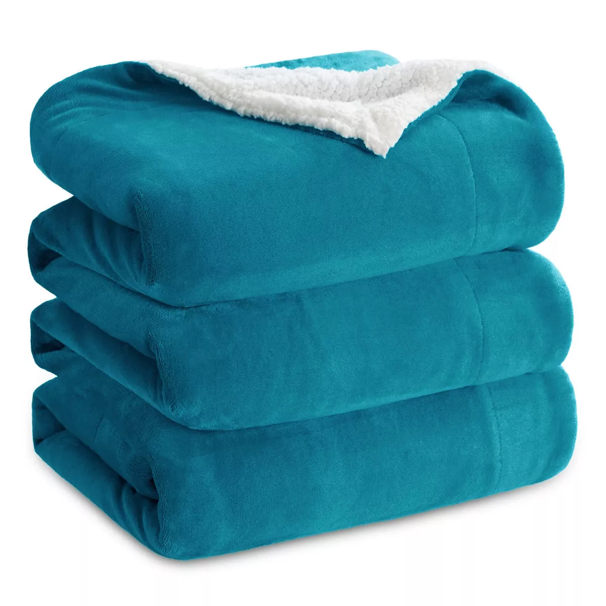 Bedsure Faux Wool Blanket–Solid Color Throw, Ultra Soft and Warm Reversible Blanket for Bed or Couch