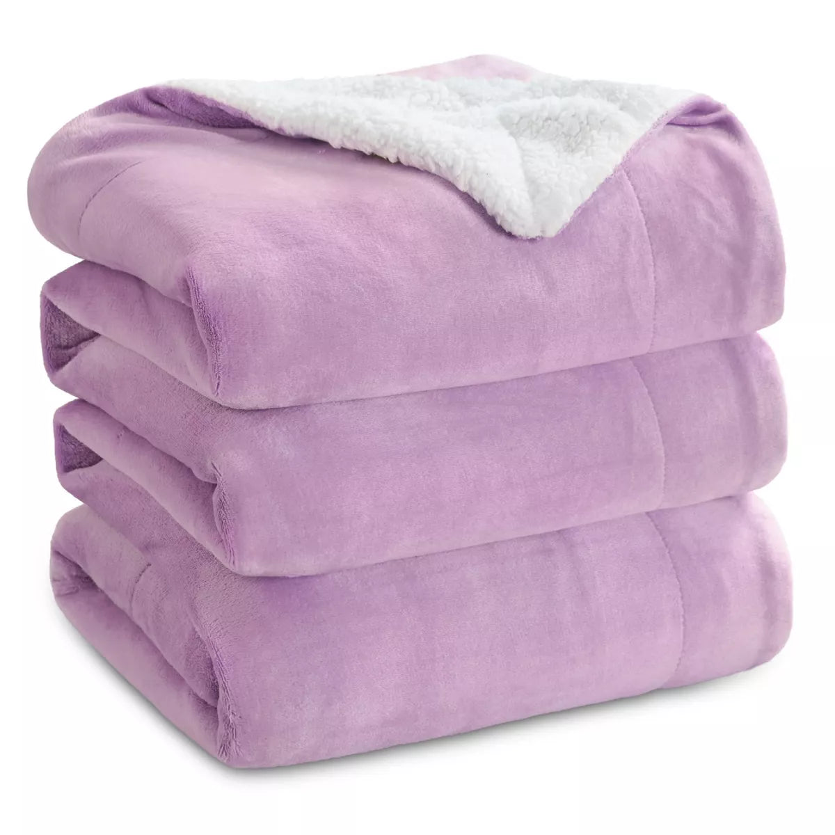 Bedsure Faux Wool Blanket–Solid Color Throw, Ultra Soft and Warm Reversible Blanket for Bed or Couch
