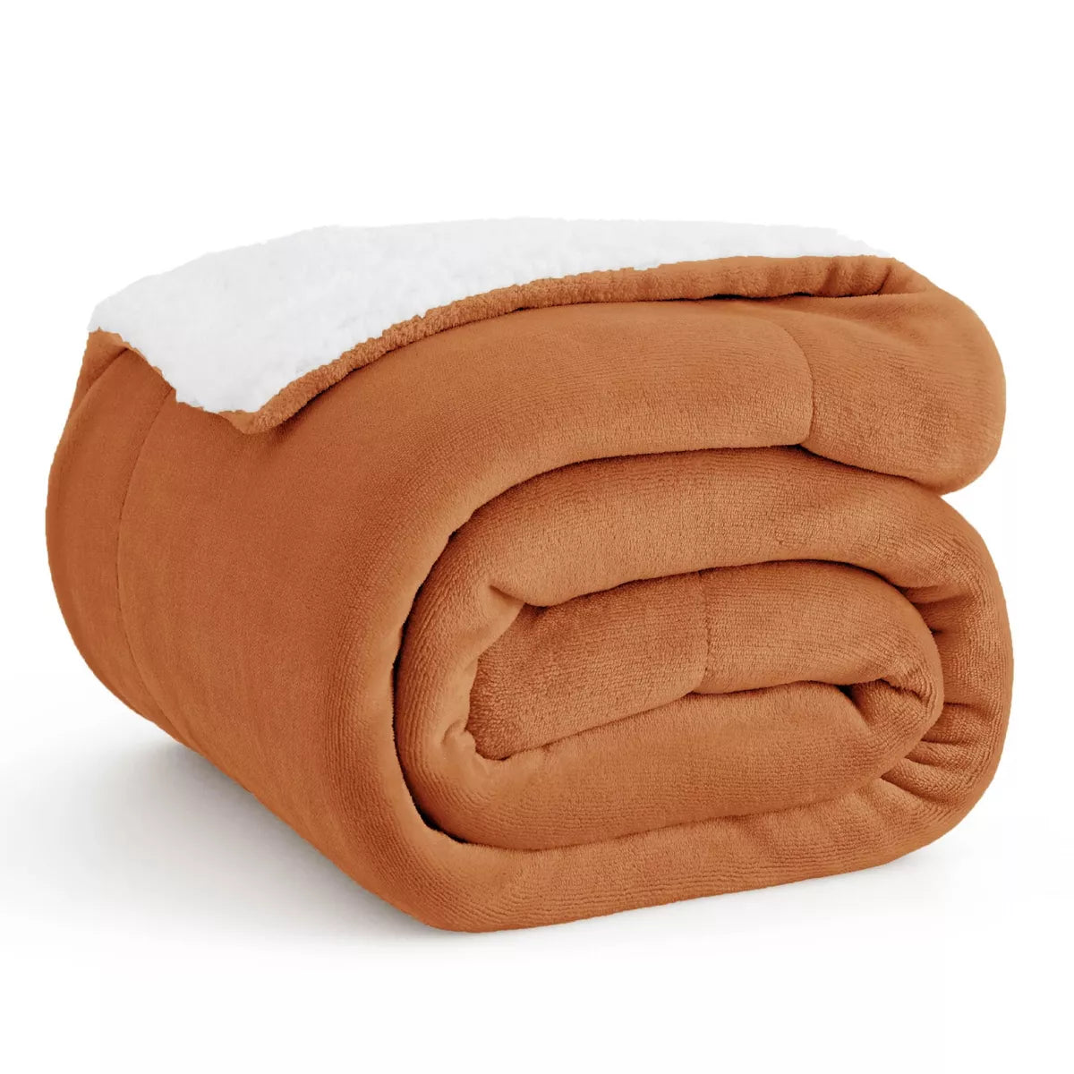 Bedsure Faux Wool Blanket–Solid Color Throw, Ultra Soft and Warm Reversible Blanket for Bed or Couch