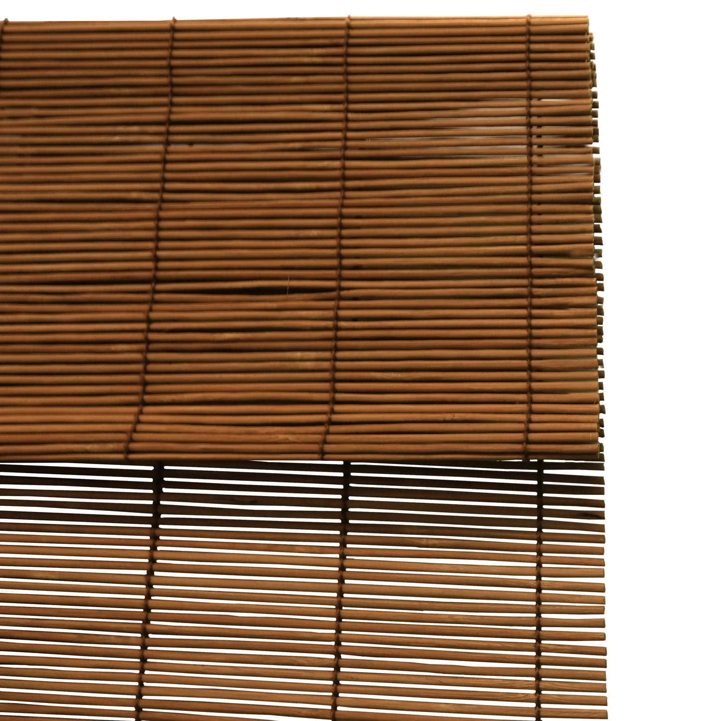 Bamboo Blinds, Imperial Cordless Blinds for Windows, Fruitwood Finish, 72" X 72"
