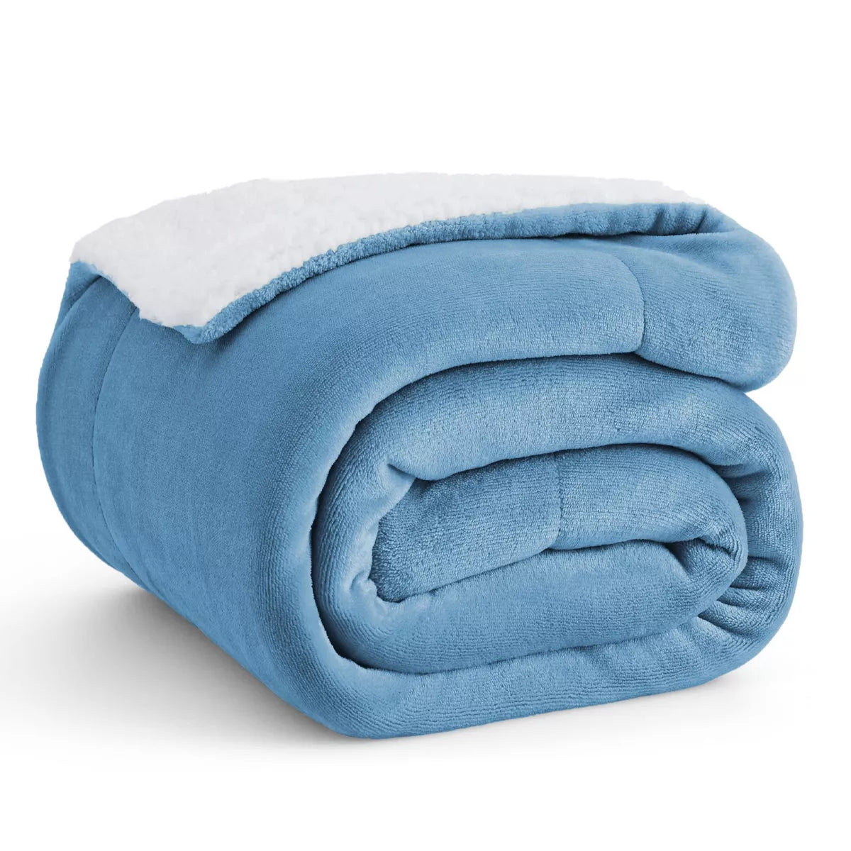 Bedsure Faux Wool Blanket–Solid Color Throw, Ultra Soft and Warm Reversible Blanket for Bed or Couch