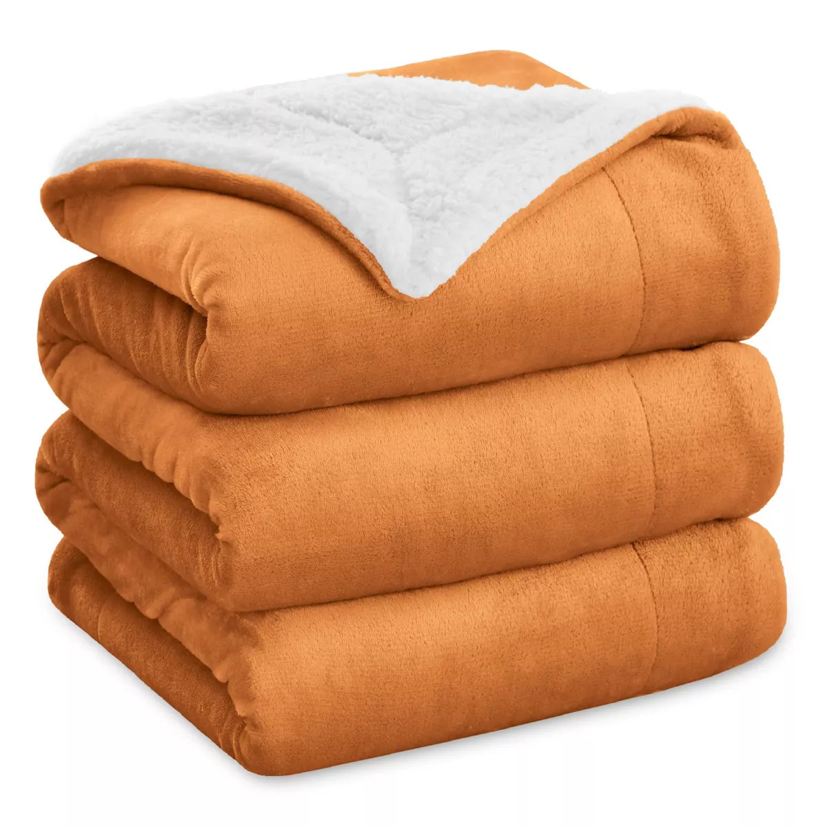 Bedsure Faux Wool Blanket–Solid Color Throw, Ultra Soft and Warm Reversible Blanket for Bed or Couch