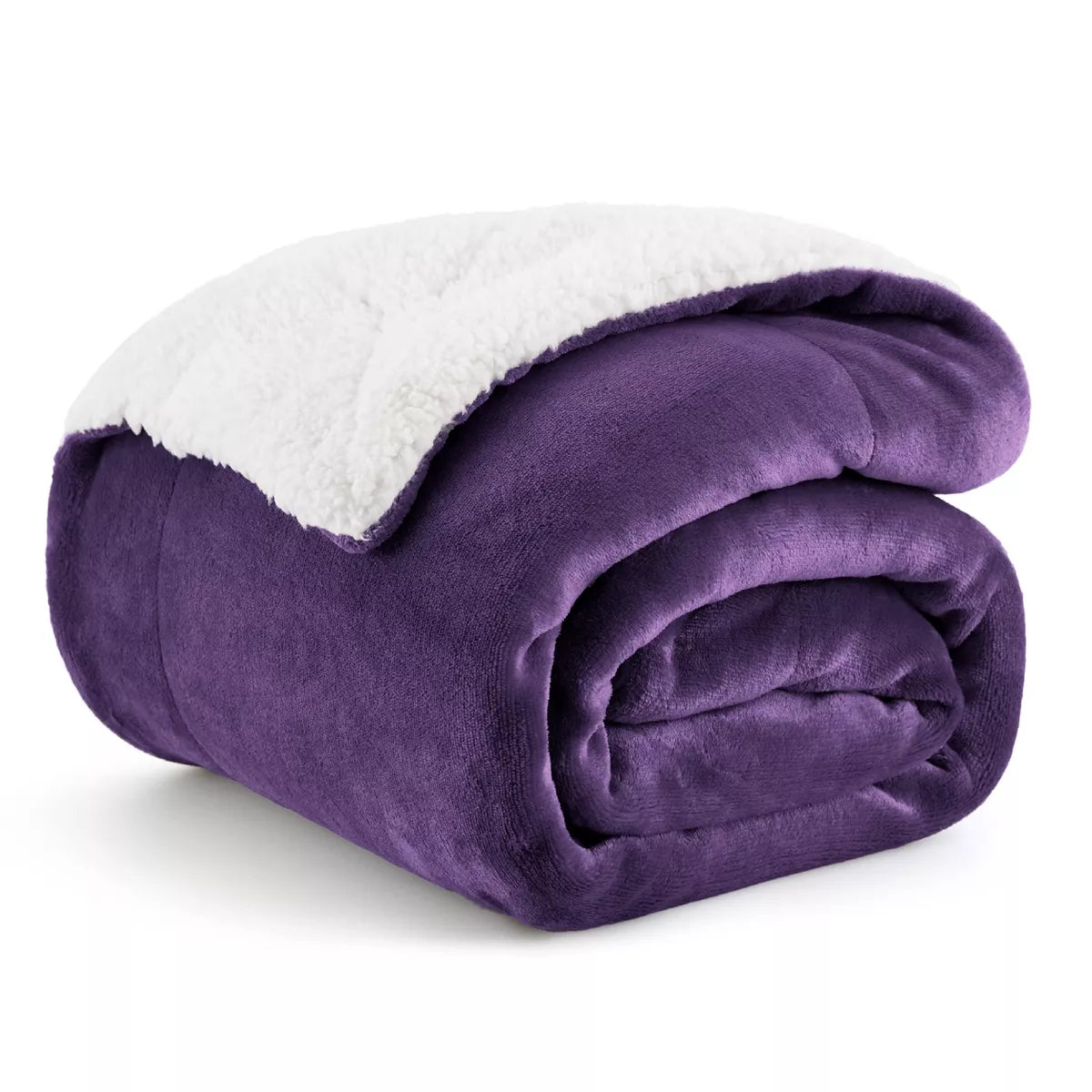 Bedsure Faux Wool Blanket–Solid Color Throw, Ultra Soft and Warm Reversible Blanket for Bed or Couch