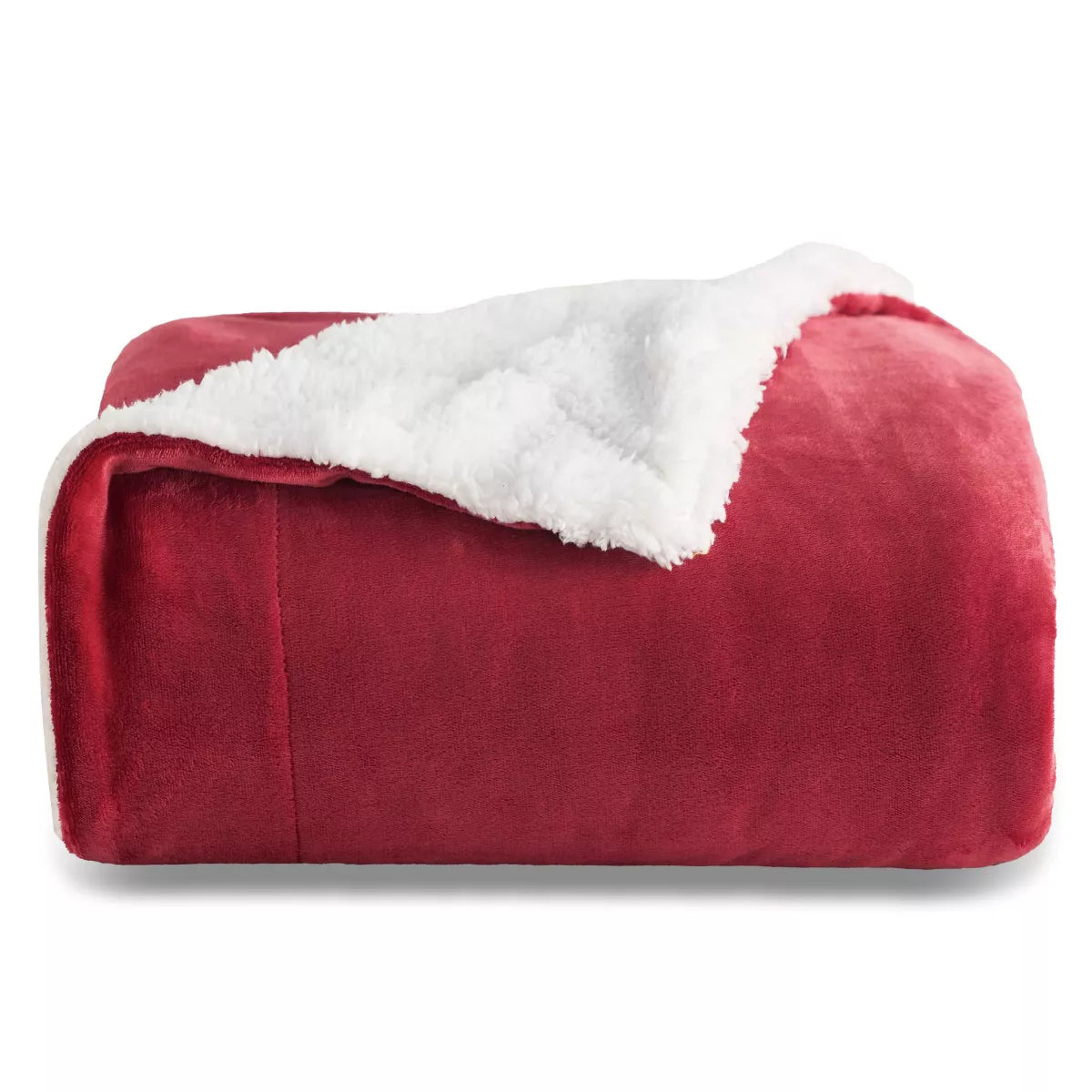 Bedsure Faux Wool Blanket–Solid Color Throw, Ultra Soft and Warm Reversible Blanket for Bed or Couch