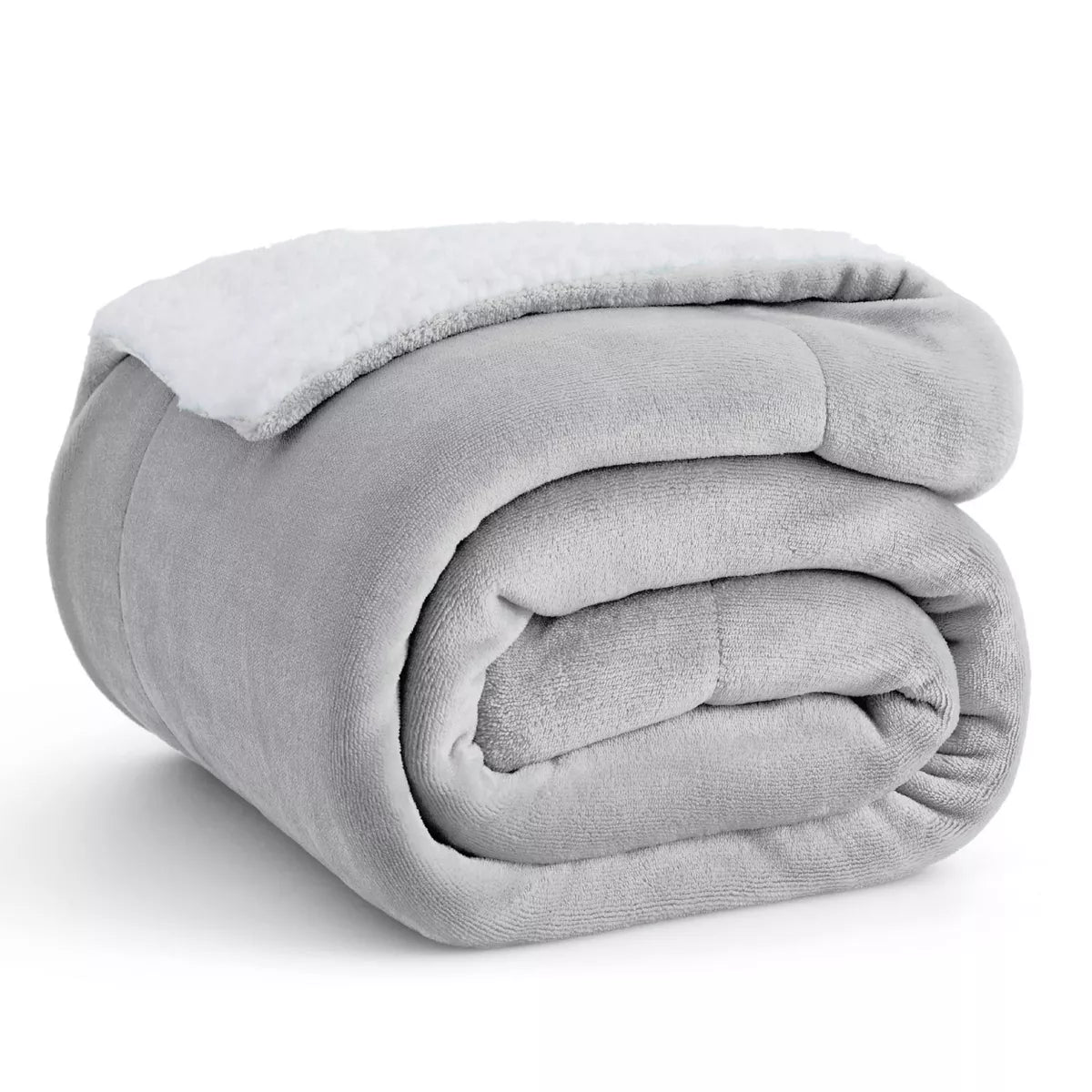 Bedsure Faux Wool Blanket–Solid Color Throw, Ultra Soft and Warm Reversible Blanket for Bed or Couch