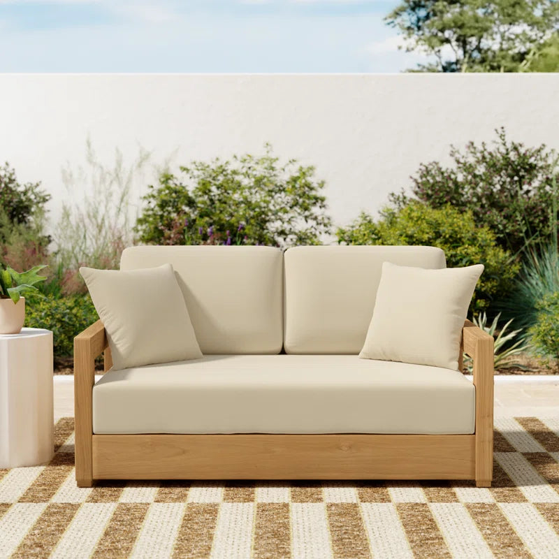 Melrose 52.75" Wide Loveseat with Cushions