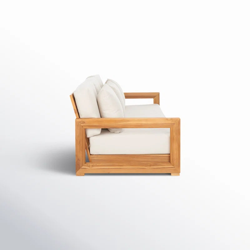 Melrose 76.55'' Teak Outdoor Sofa