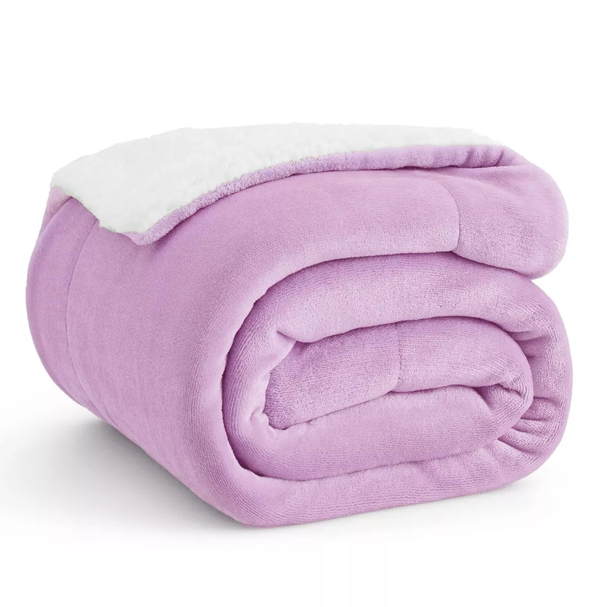 Bedsure Faux Wool Blanket–Solid Color Throw, Ultra Soft and Warm Reversible Blanket for Bed or Couch