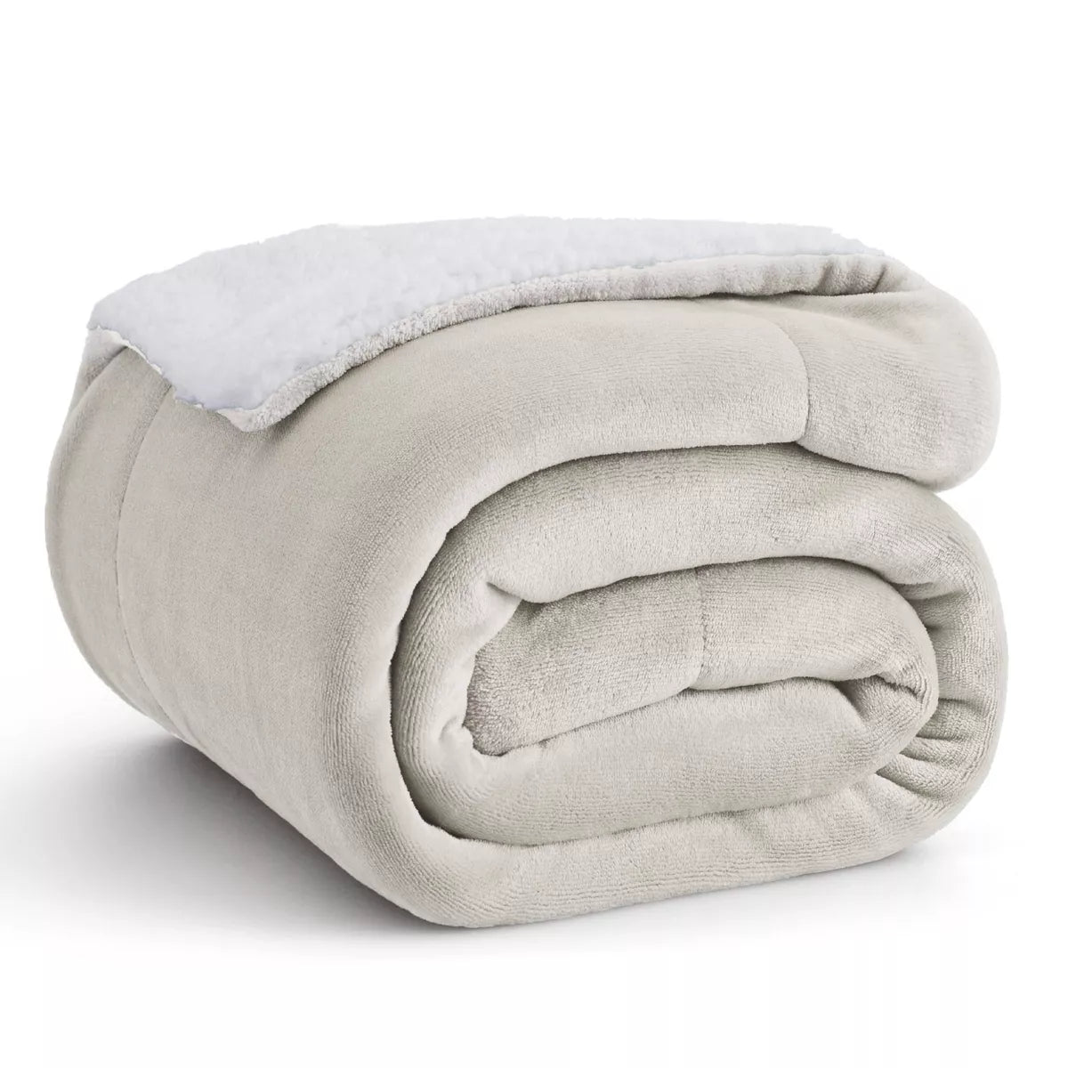 Bedsure Faux Wool Blanket–Solid Color Throw, Ultra Soft and Warm Reversible Blanket for Bed or Couch
