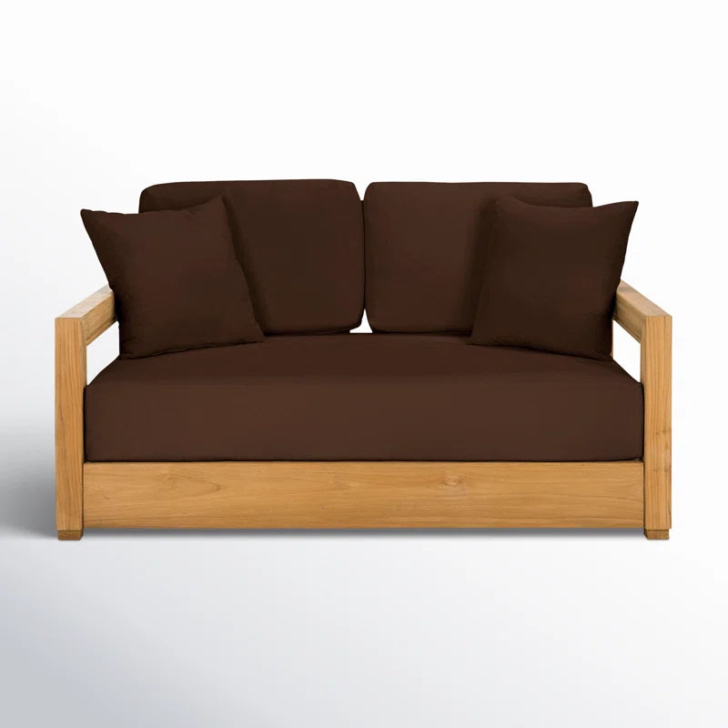 Melrose 52.75" Wide Loveseat with Cushions