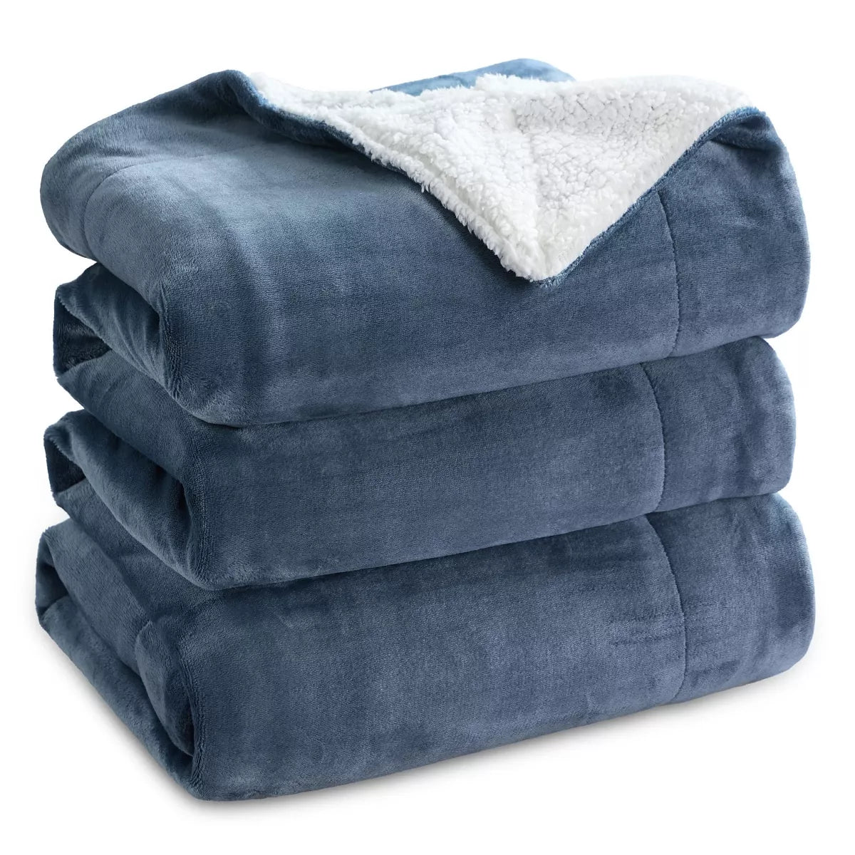 Bedsure Faux Wool Blanket–Solid Color Throw, Ultra Soft and Warm Reversible Blanket for Bed or Couch