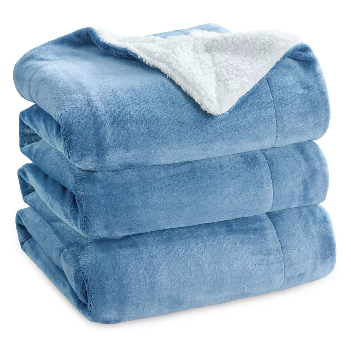 Bedsure Faux Wool Blanket–Solid Color Throw, Ultra Soft and Warm Reversible Blanket for Bed or Couch
