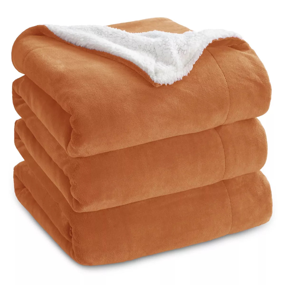 Bedsure Faux Wool Blanket–Solid Color Throw, Ultra Soft and Warm Reversible Blanket for Bed or Couch