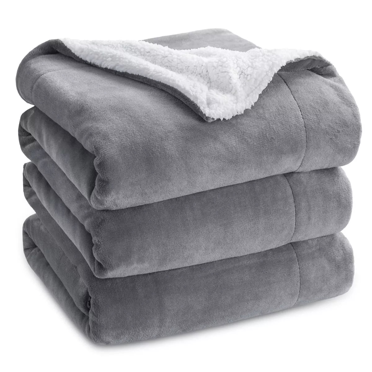 Bedsure Faux Wool Blanket–Solid Color Throw, Ultra Soft and Warm Reversible Blanket for Bed or Couch