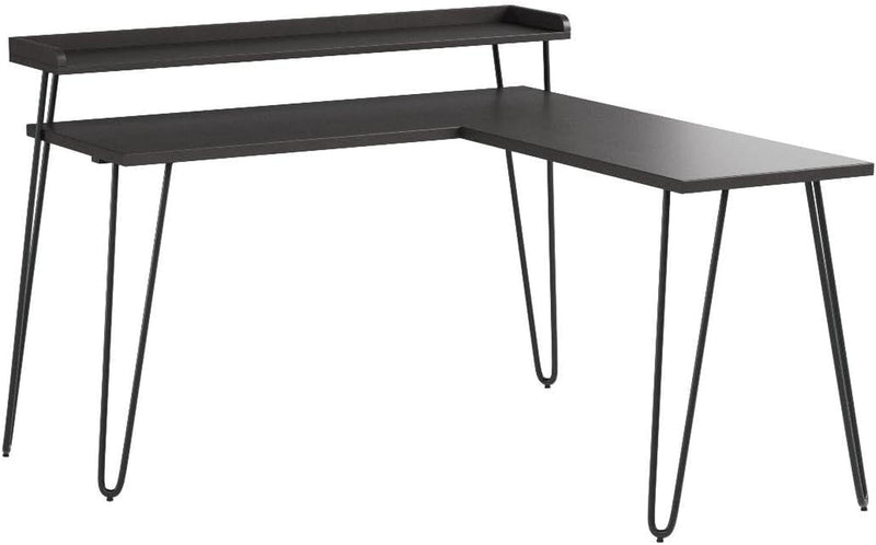 Haven L-Desk with Riser, Espresso