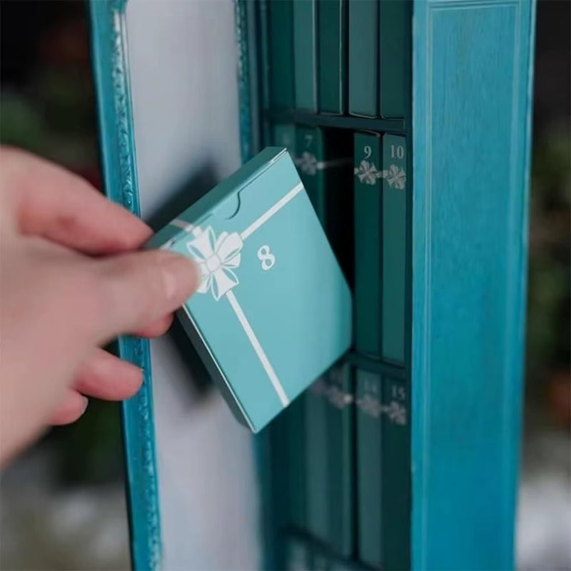 Mini Book Ornament Advent Calendar New Year with 24 Book Christmas Countdown Calendar Bookshelf Halloween Advent Calendar