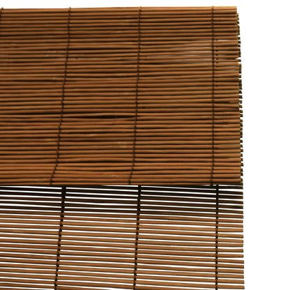 Bamboo Blinds, Imperial Cordless Blinds for Windows, Fruitwood Finish, 72" X 72"