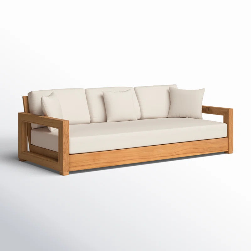 Melrose 76.55'' Teak Outdoor Sofa