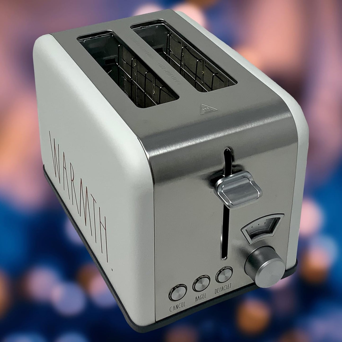 Rae Dunn Two (2) Slice Toaster - Wide Slot - Beautiful White Color Warmth Spelled in Large Red LL Font - Perfect Way Complete Your Rae Dunn Inspired Kitchen (Red)