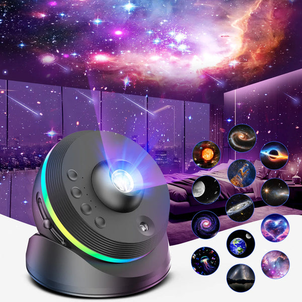 1 Pc 13 in 1 Star Projector Night Light Galaxy Projector Bedroom Planetarium Projector with Timer and Rotation Function