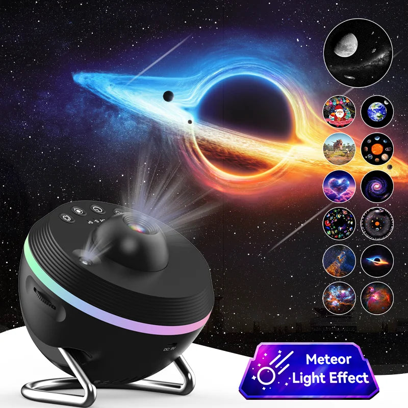 1 Pc 13 in 1 Star Projector Night Light Galaxy Projector Bedroom Planetarium Projector with Timer and Rotation Function