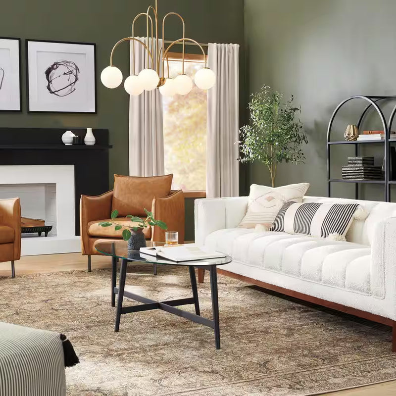 6 In., 6 In. White Ceramic Decorative Vase with Varying Patterns (Set of 3)