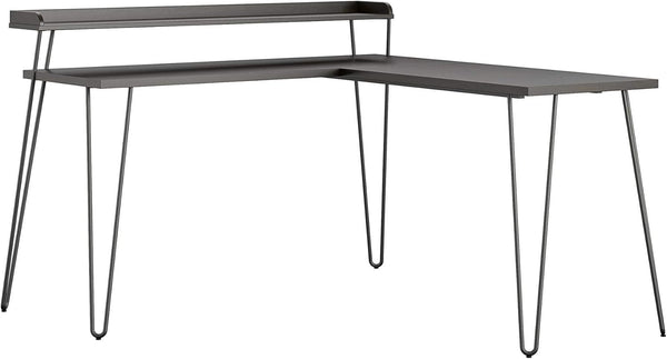 Haven L-Desk with Riser, Espresso