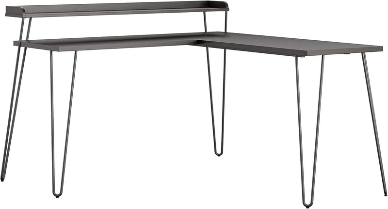 Haven L-Desk with Riser, Espresso
