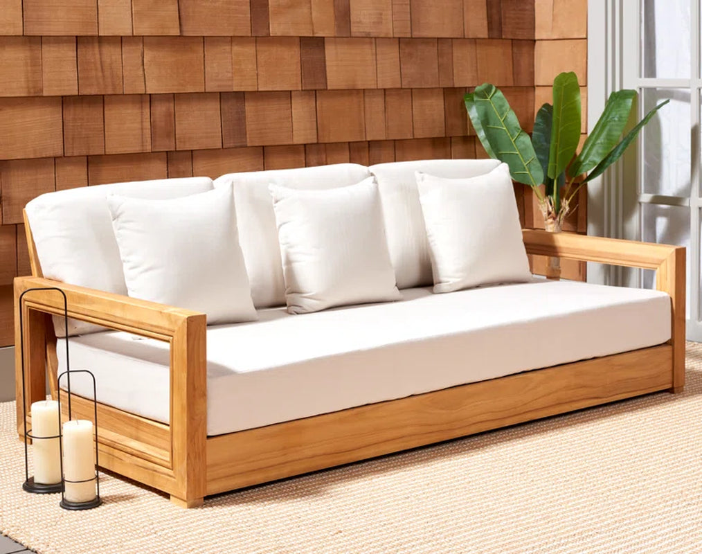 Melrose 76.55'' Teak Outdoor Sofa