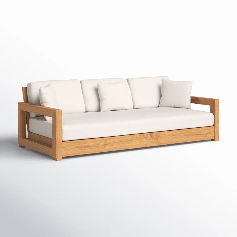 Melrose 76.55'' Teak Outdoor Sofa