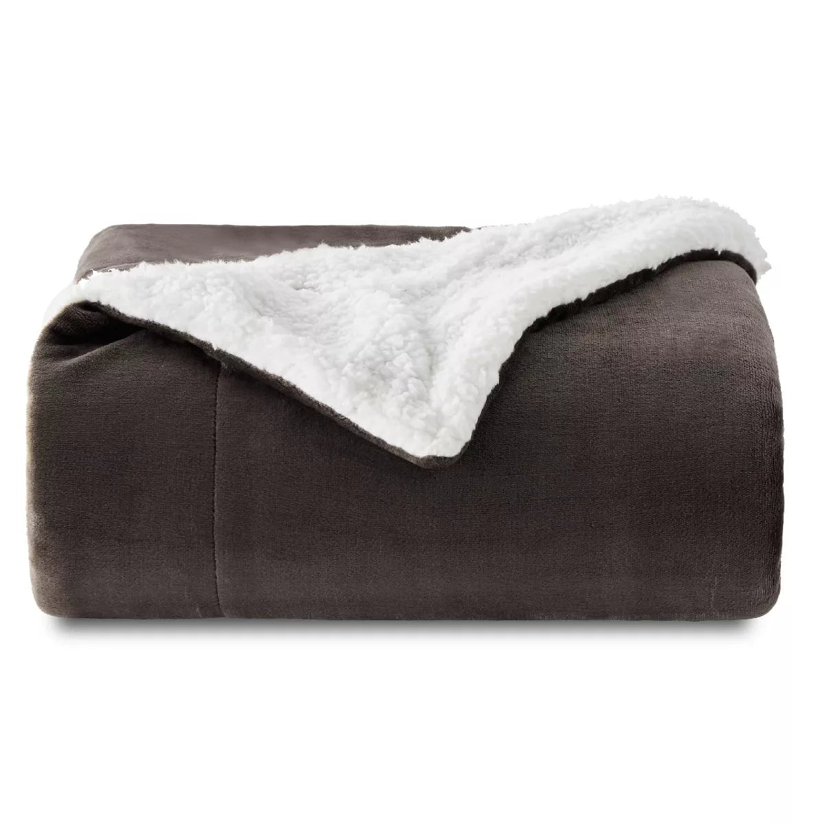 Bedsure Faux Wool Blanket–Solid Color Throw, Ultra Soft and Warm Reversible Blanket for Bed or Couch