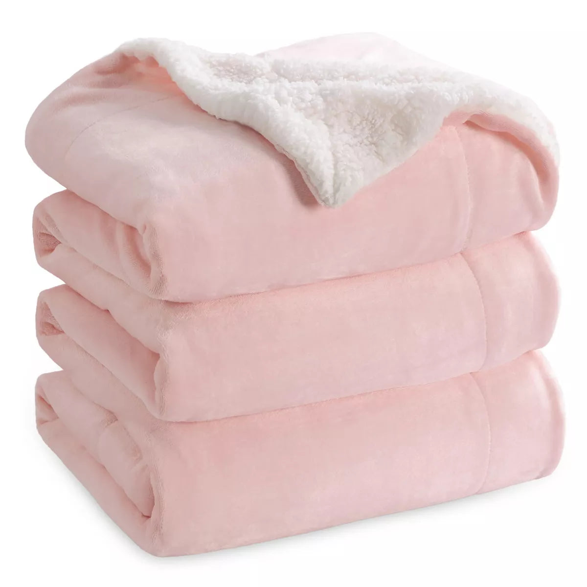 Bedsure Faux Wool Blanket–Solid Color Throw, Ultra Soft and Warm Reversible Blanket for Bed or Couch