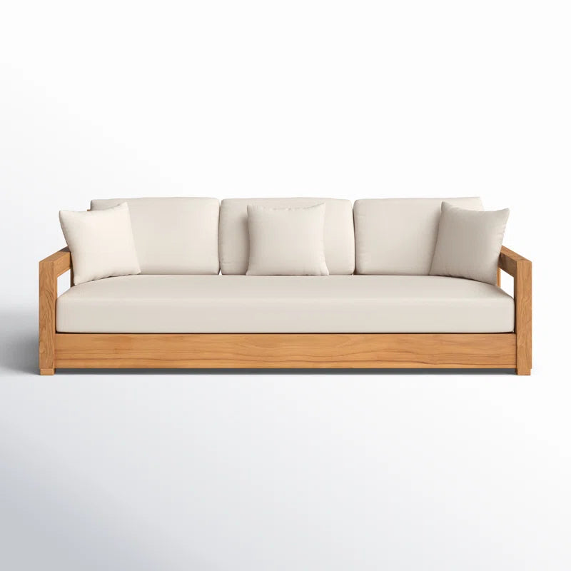 Melrose 76.55'' Teak Outdoor Sofa
