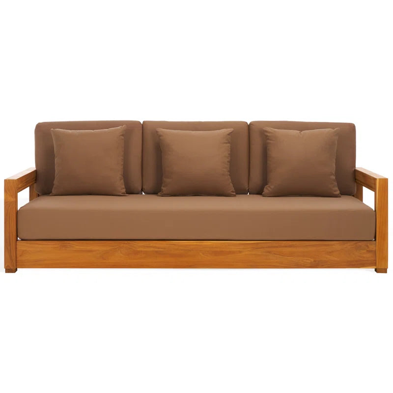 Melrose 76.55'' Teak Outdoor Sofa