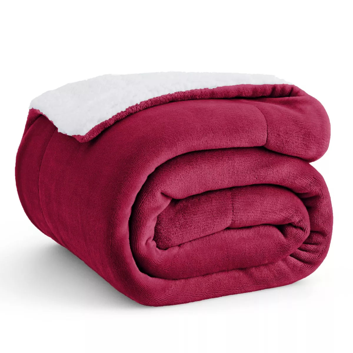 Bedsure Faux Wool Blanket–Solid Color Throw, Ultra Soft and Warm Reversible Blanket for Bed or Couch