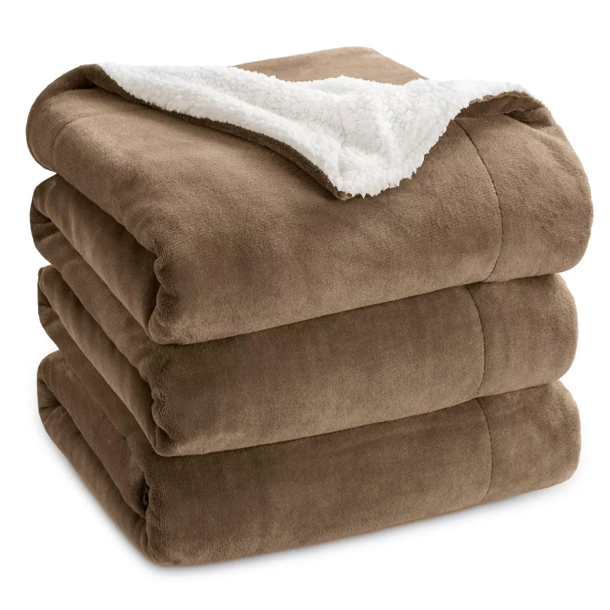 Bedsure Faux Wool Blanket–Solid Color Throw, Ultra Soft and Warm Reversible Blanket for Bed or Couch